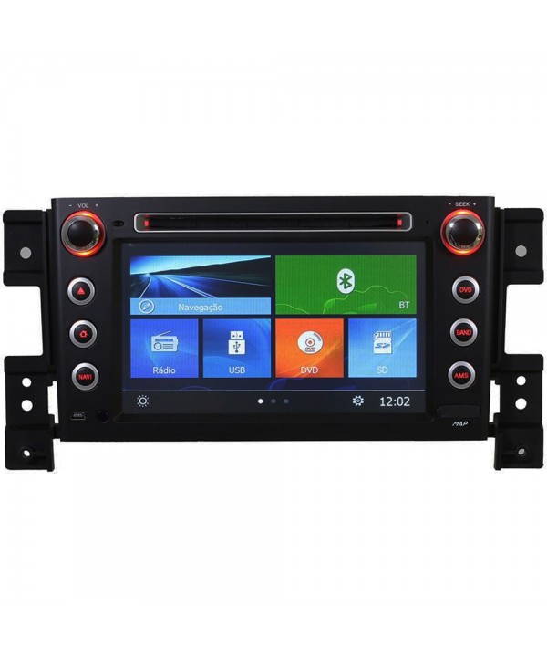 Central Multimedia Hetzer S500 de 8" para Suzuki Grand Vitara 2015 con Bluetooth/GPS – Negro