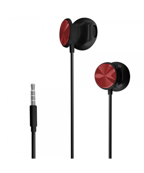 Auriculares HP Music Headset DHH-1112 8CA70AA con Jack 3.5mm/Micrófono - Negro/Rojo