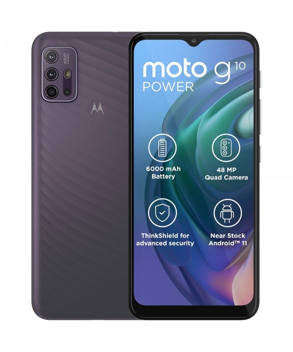 Smartphone Motorola Moto G10 Power XT2127-4 DS 4/64GB 6.5" 48+8+2+2MP/8MP A11 - Aurora Grey (LTE BR)