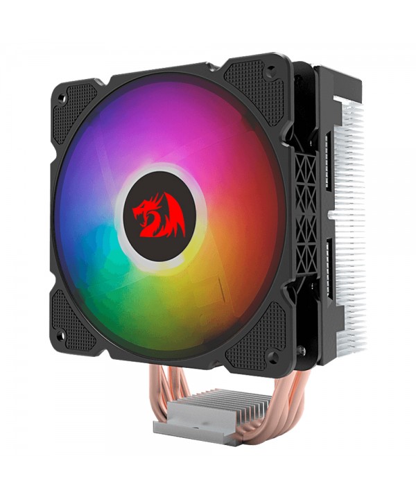 Cooler para CPU Redragon EFFECT CC2000 con iluminación RGM/160mm - Negro